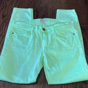 Current/Elliott Women's Skinny Jeans in mint green